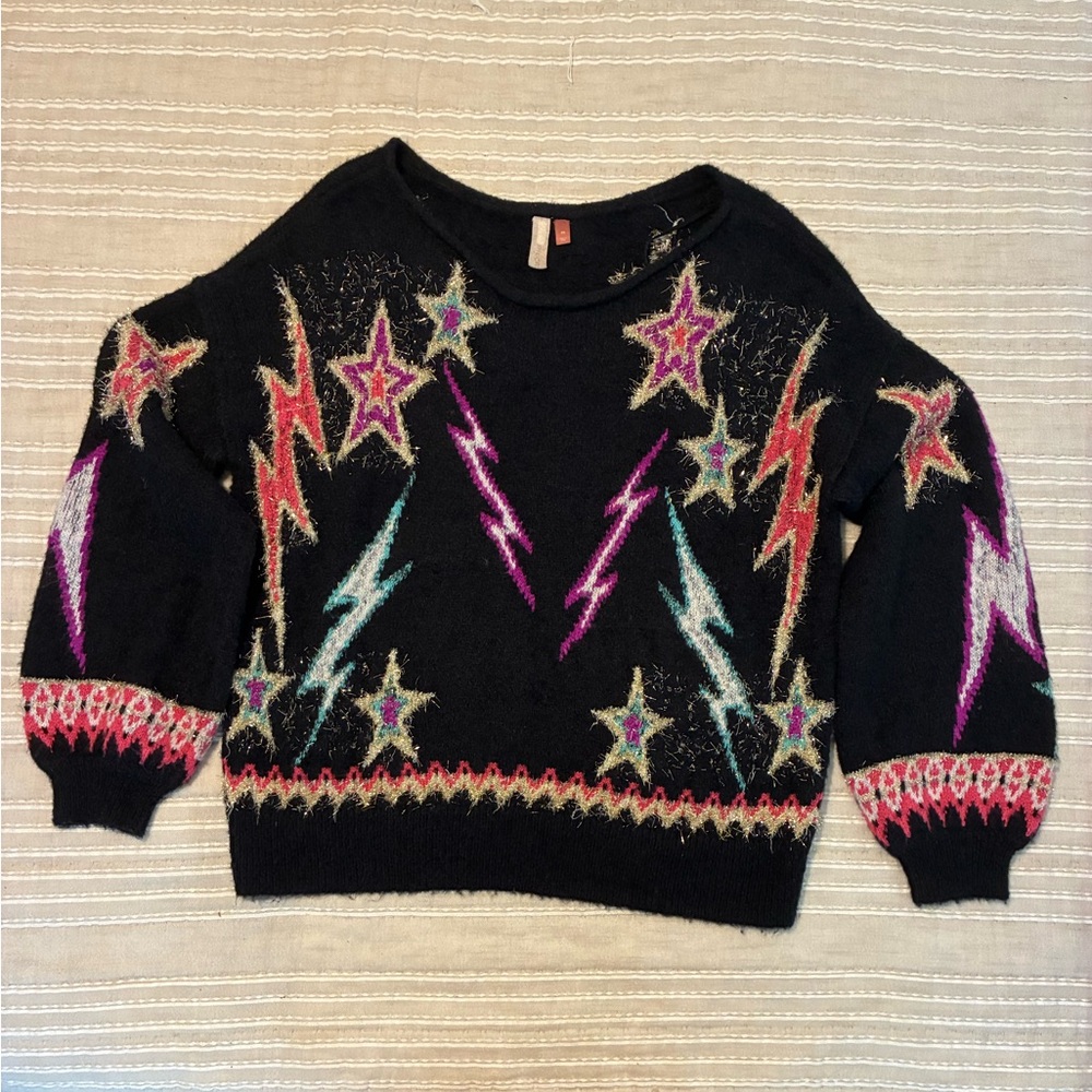 Pilcro Sparkle-Star Pullover - Picture 4 of 5